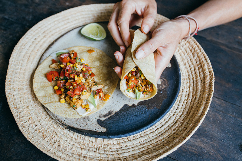 Pulled jackfruit tacos